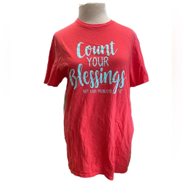 Count Your Blessings Tee size medium - Picture 1 of 2